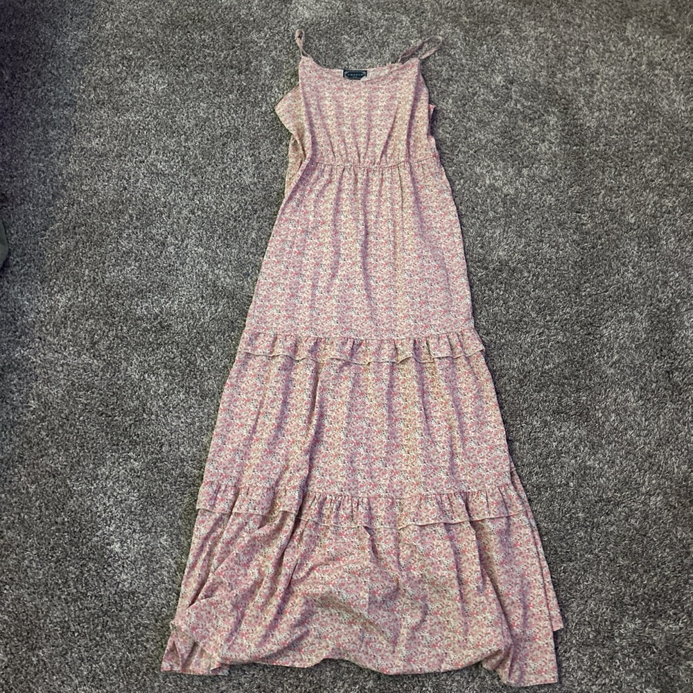 Floral Pink Maxi Dress